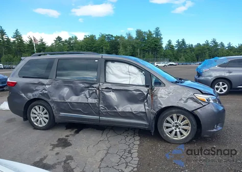 2017 Toyota Sienna Limited Premium 7 Passenger z USA, uszkodzony, nr VIN 5TDDZ3DC2HS161116